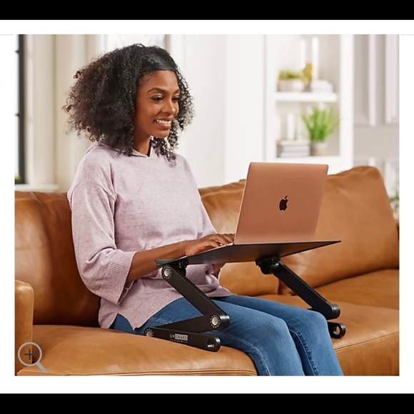 WorkEZ Best Adjustable Laptop Stand Lap Desk for be, couch w. mouse pad - Picture 7 of 8